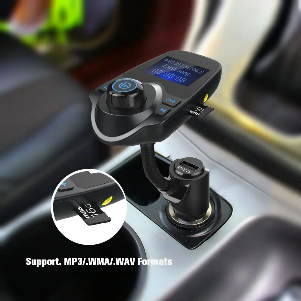 Elistoooop автомобильное зарядное устройство USB прикуриватель адаптер зарядное устройство s 5V 2.1A беспроводной автомобильный Bluetooth fm-передатчик MP3 радио адаптер