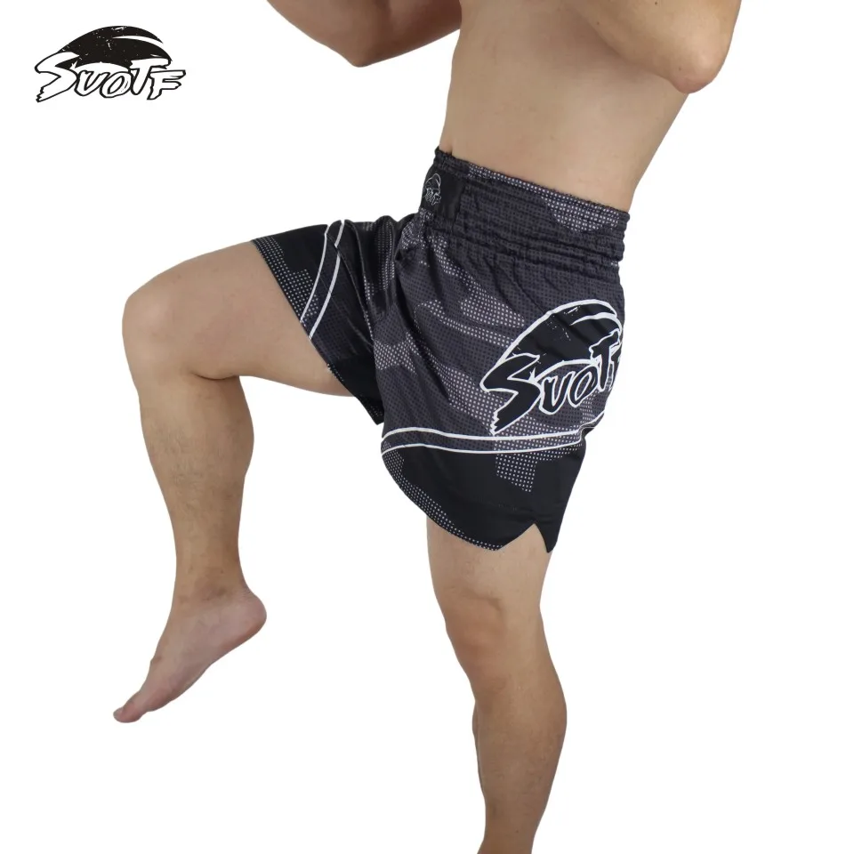 SUOTF ММА Бокс Фитнес Спортивные Специальные свободные штаны боевые боксерские штаны Муай одежда тайская Тигр Муай Тай короткие ММА Санда