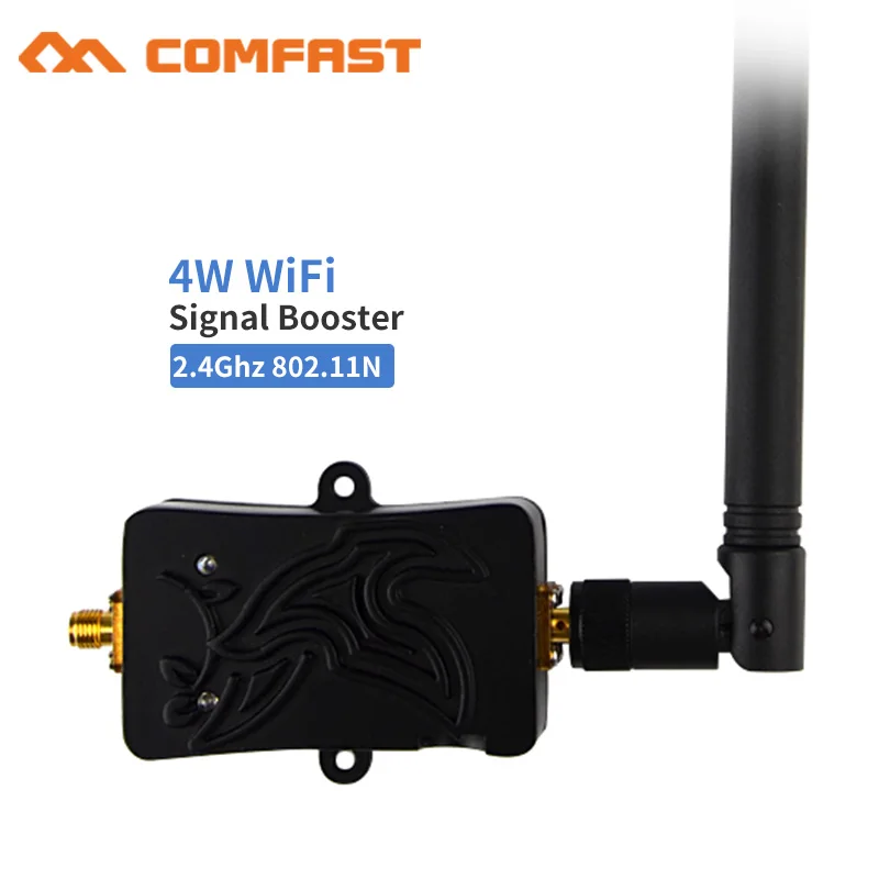 4W 4000mW 802.11b/g/n Wifi Wireless Amplifier Router 2.4Ghz WLAN Signal Booster with 5dbi Antenna for router card use