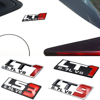 

LT1 LT9 LS3 5.7L 6.8L V8 Metal Badge for Dodge Charger Challenger Durango Chevrolet Side Boot Capacity 3D Auto Modification