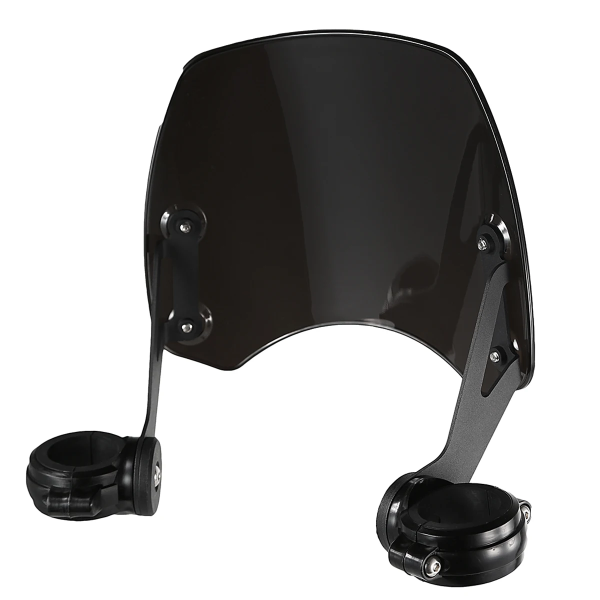 Black Windshiled Screen Wind Cover With Fixed Mounts For