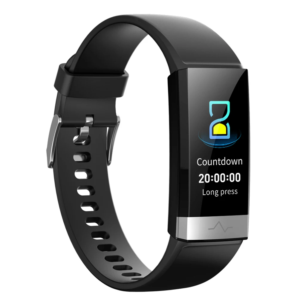 Смарт-браслет ECG+ PPG+ HRV пульсометр мониторинг сна кровяного давления Bluetooth фитнес-трекер большие светодиодные «Умные» часы