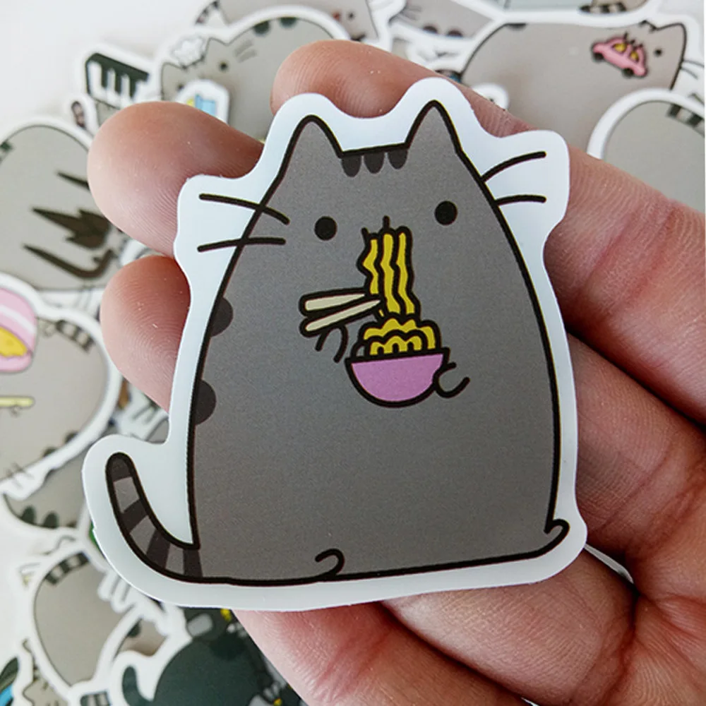 100pcspackCuteFatCatDecorationStickersDiyPaperSticker