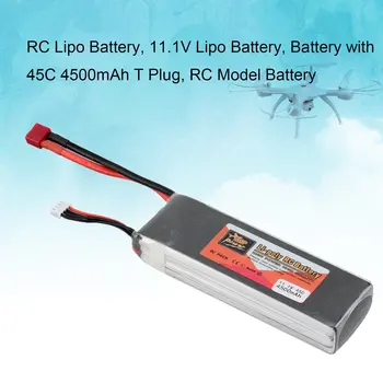 

ZOP Power 11.1V 4500mAh 45C 3S 1P Lipo Battery T Plug Rechargeable for RC Racing Drone Quadcopter Helicopter Car Boat