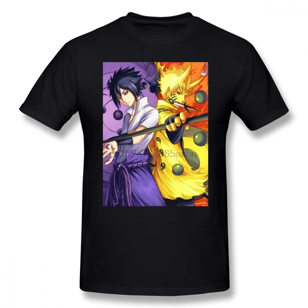Naruto T Shirt Sasuke T-Shirt Cotton Fun Tee Streetwear Short Sleeve Print 6xl Men Tshirt |