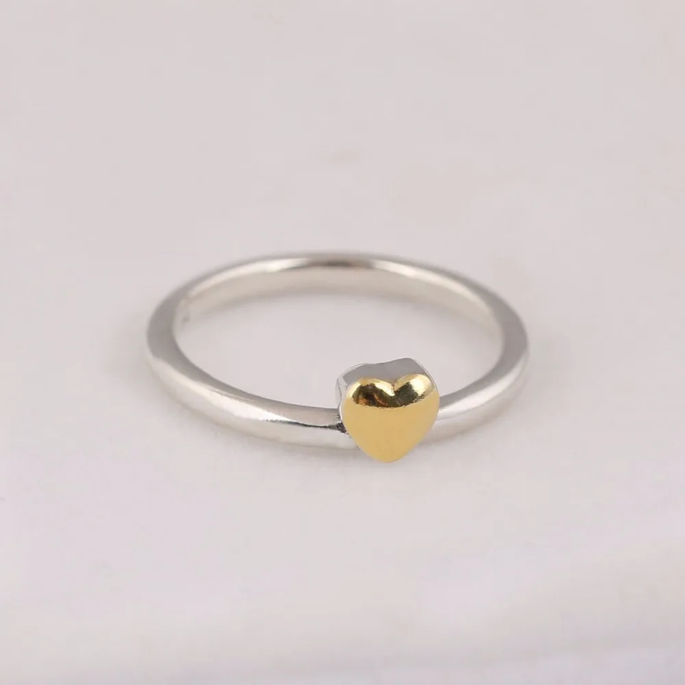 Оригинальное 925 пробы Серебряное кольцо сердце из золота головоломка кольцо подарочный набор для женщин подарок на свадьбу, помолвку ювелирные изделия