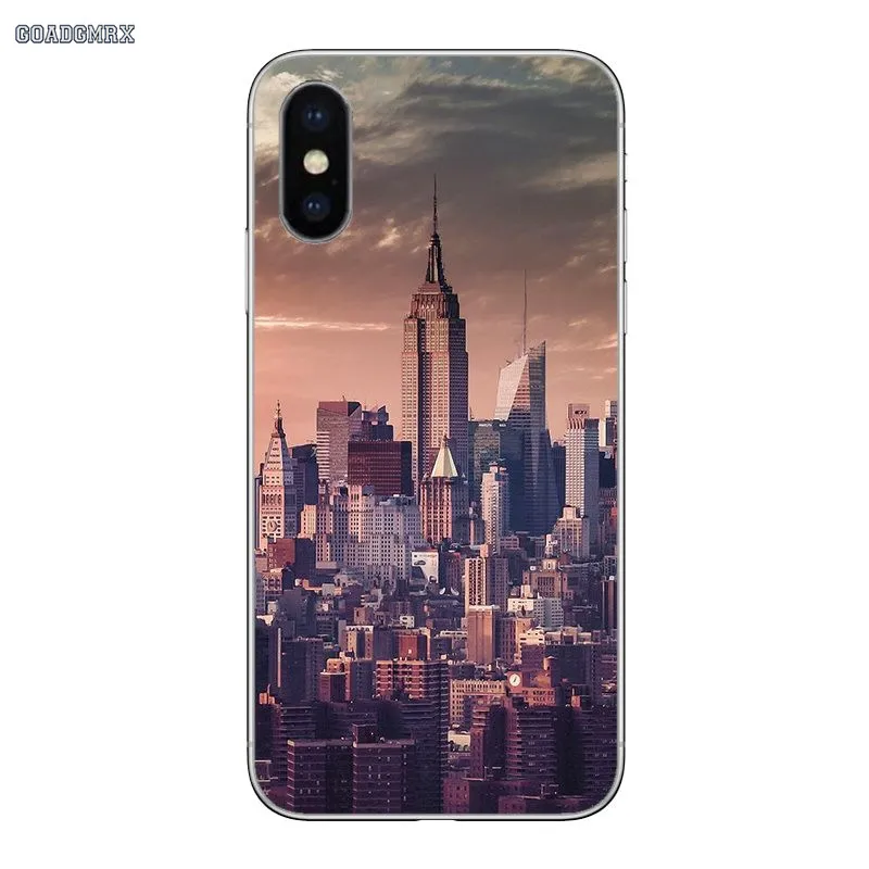 Для Xiaomi Redmi Note 2 3 4 5 5A 6 7 mi 8 Pro Lite 9 SE 5S 5X 6X Pocophone F1 Нью Йорк городской пейзаж