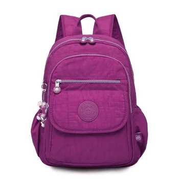 

2020 Lightweight Casual Nylon Washed Backpack Travel Outdoor Men and Women Backpack Large Capacity Backpack