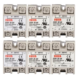 Module de relais à semi conducteurs de haute qualité, 1 pièce, SSR 10DA SSR 25DA SSR 40DA 10A 25A 40A entrée 3 32V DC 24 380V AC sortie SSR 