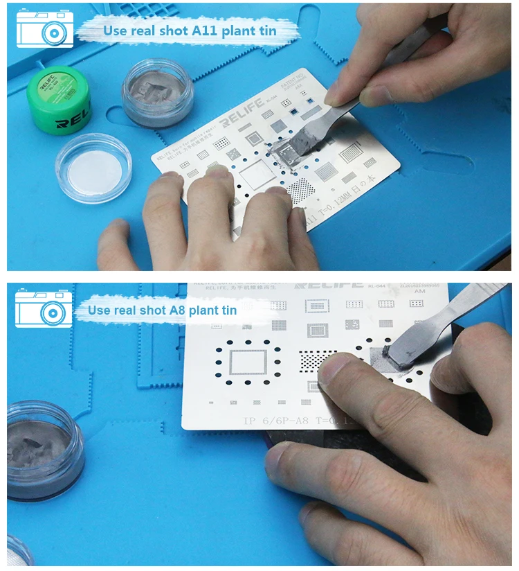 RELIFE BGA Tin Soldering Paste 138℃/183℃/227℃ Lead-Free Low/Medium/High Temperature PCB Repair Welding Flux Syringe Type Solder aluminum electrode