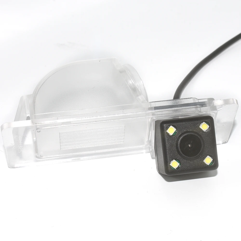 ZJCGO CCD Car Rear View Reverse Back Up Parking Night Vision Camera for Volkswagen Vento A6 Gran Santana for Skoda Rapid Sedan - Название цвета: 4-LED