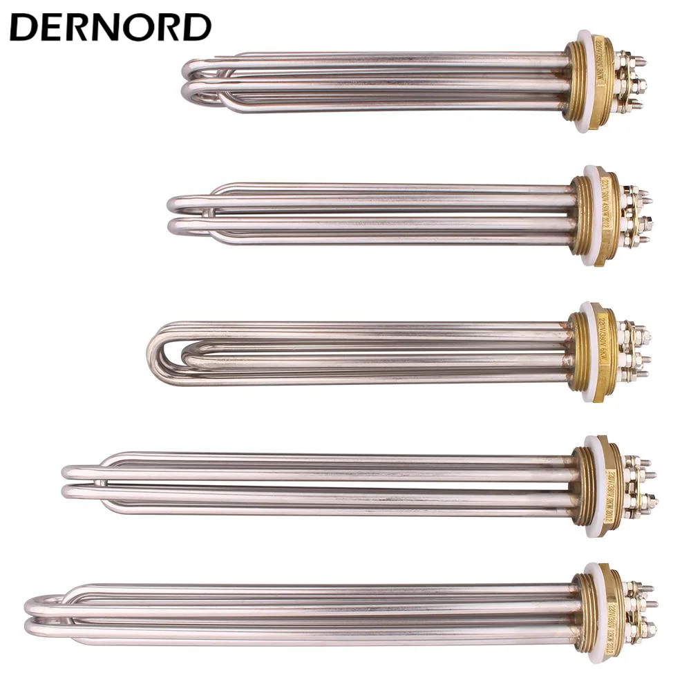 Dernord DN40 220V/380V Onderdompeling Verwarmingselement Elektrische  Tubular Boiler Element 1.5 Bsp 3KW 4.5KW 6KW 9KW 12KW - AliExpress