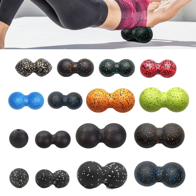 High Density EPP Fitness Peanut Massage Ball Lightweight Body Fascia Lacrosse Training Gym Relaxing Exercise Equipment | Спорт и