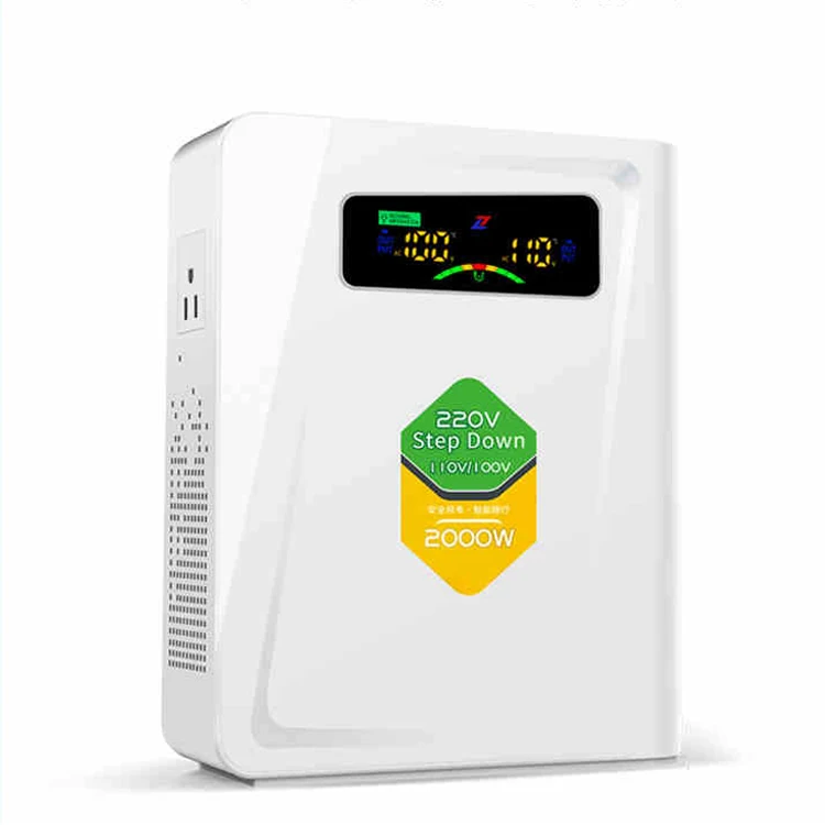 2000VA/2KW 220V до 100 V/110 V настенный смонтированный трансформатор/инвертор/конвертер для японского производства/американского домашнего использования оборудования
