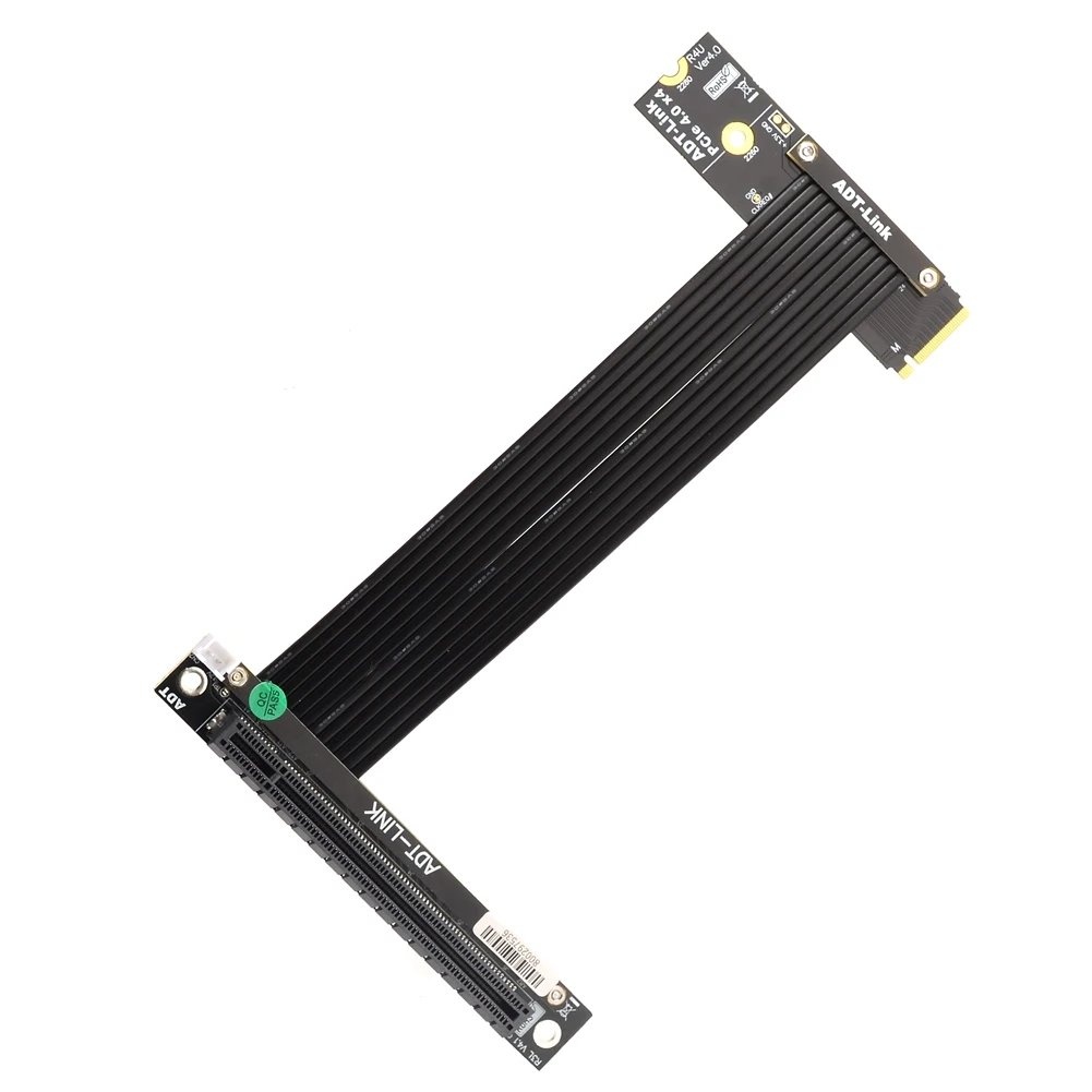 Nvme para Pci e X16 4.0 Extensor Adaptador Jumper para Gpu Gráficos Placas de Vídeo Pcie 4.0 X16 para M.2 Cabo de Extensão M-chave Ssd M.2 Cabos de computador e conectores - Imagem 5