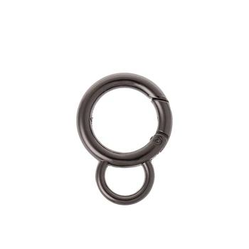 

Metal Snap Clip Trigger Spring Gate 8 Rings Key Buckles Bag Accessories 23GE