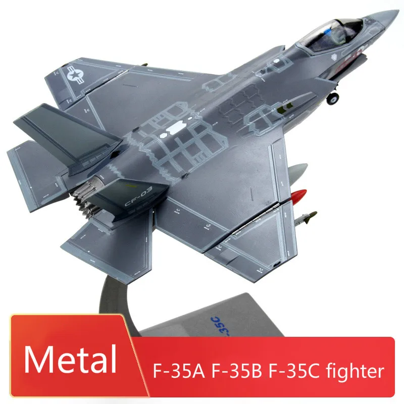 1:72 F35 Истребитель модель стелс с трёхмерными чертёжами литья под давлением сплав