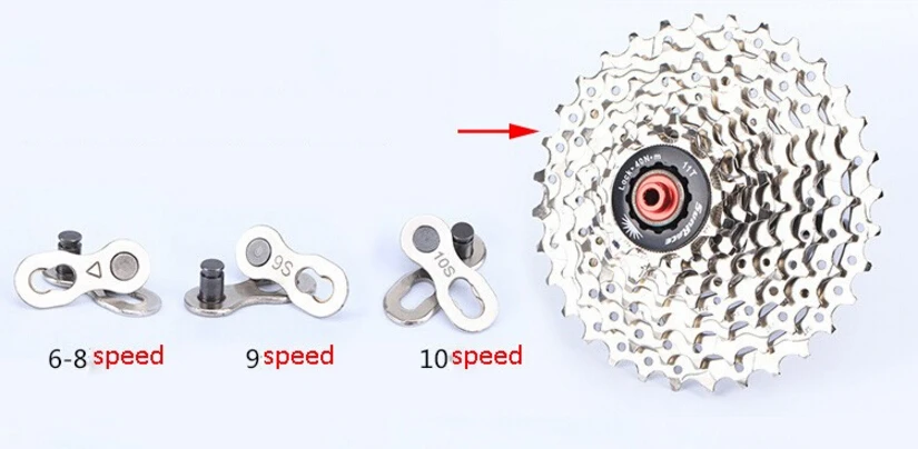 Sale 1 Pair 2pcs Bike Chains mountain road bike bicycle chain Connector for 6/7/8/9/10 Speed Quick Master Link Joint Chain bike parts 2