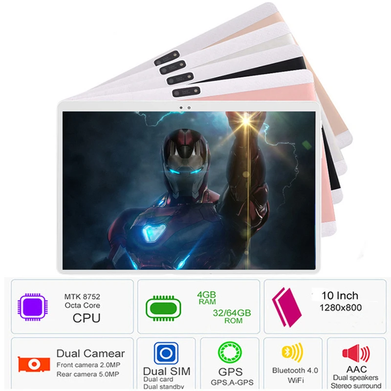 

2019 New Google Android 8.0 10 inch tablet 4G FDD LTE Octa Core 4GB RAM 64GB ROM 1280x800 IPS Wifi Kids GPS Tablets 10 10.1 Gift