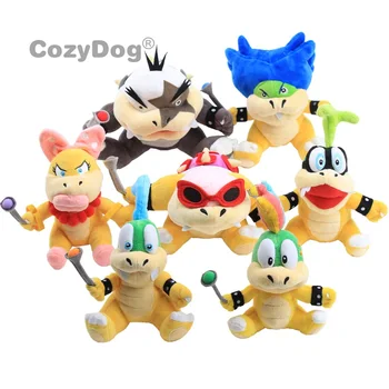 

18-23cm Mario Bowser / Koopa Plush Doll Toys Lemmy Roy Morton Koopa Koopalings Bowser Sons Larry Iggy Wendy Ludwig Plush Doll