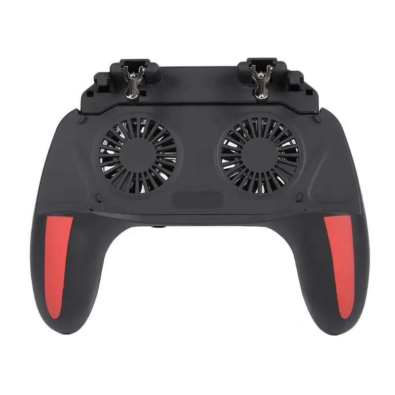 

H10 Trigger Joystick Gamepad Game Handle Controller with Dual Fans for iOS Android Trigger Feel No Button Mobile Universal