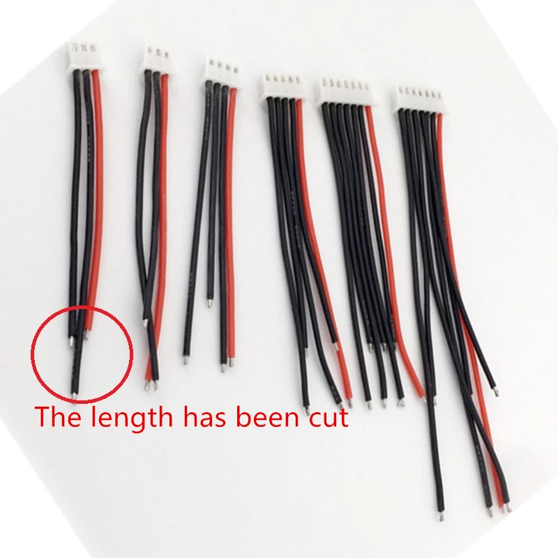 5x/lot 2S 3S 4S 5S 6S Lipo Battery Balance Charger Cable Connector Plug Wire、 