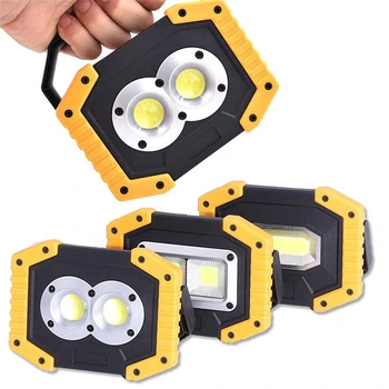 

1PC 30W COB LED Rechargeable Work Light Portable Spotlight For Outdoor Comping Emergency Floodlight Waterproof LED Flashlight