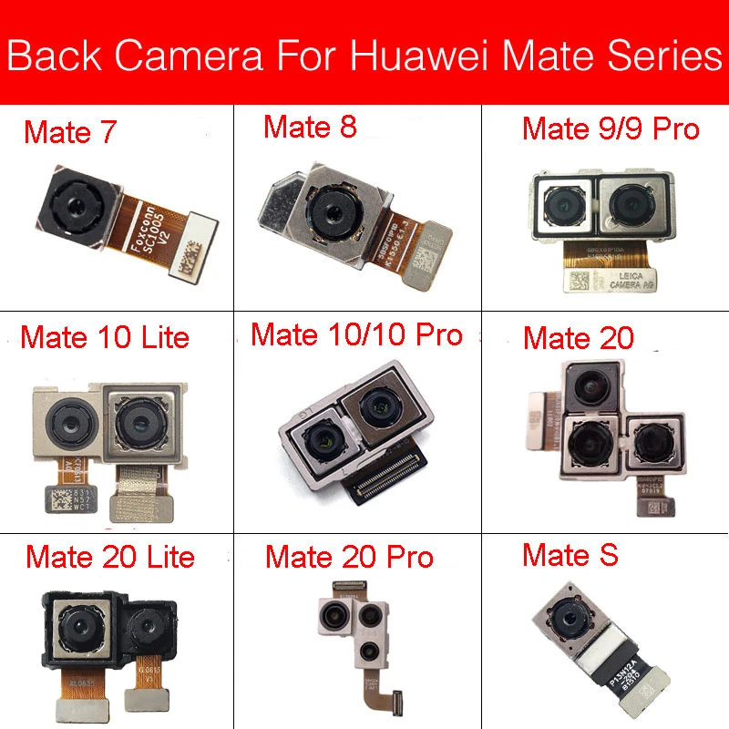 Основная задняя камера для Huawei Mate 7 8 9 10 20 Lite Pro/Mate S модель большой камеры гибкий