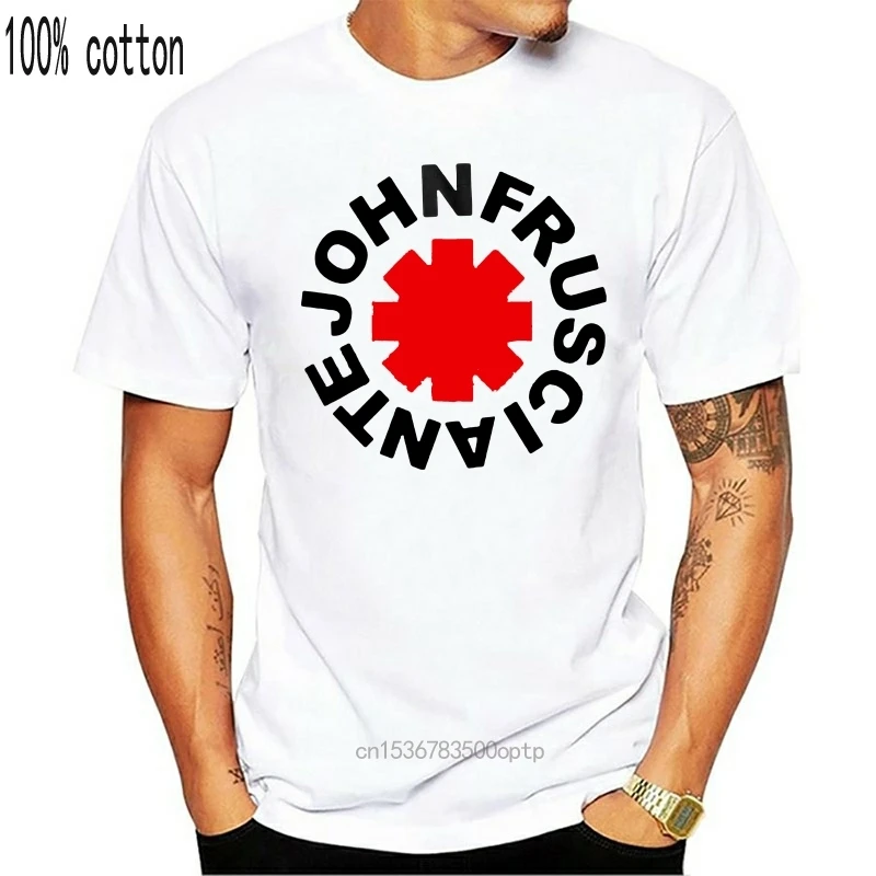 Мужская футболка с принтом John Frusciante Circle The Rock Rhcp размеры от S до 3Xl цвет белый |