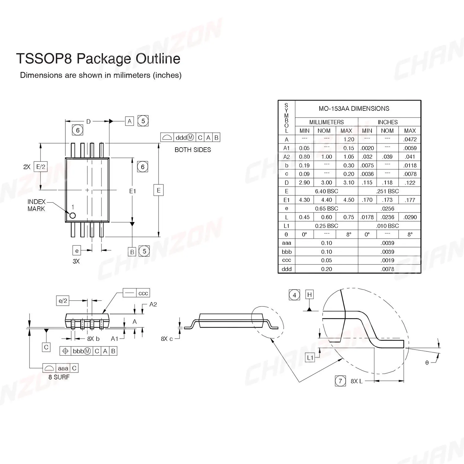 10 stücke 8205A TSSOP-8 N-Kanal SMD Mosfet Bipolar Junction Transistor BJT SIC Mos Fets Triode Rohr 5A 20V Integrierte Schaltungen – Detail 6