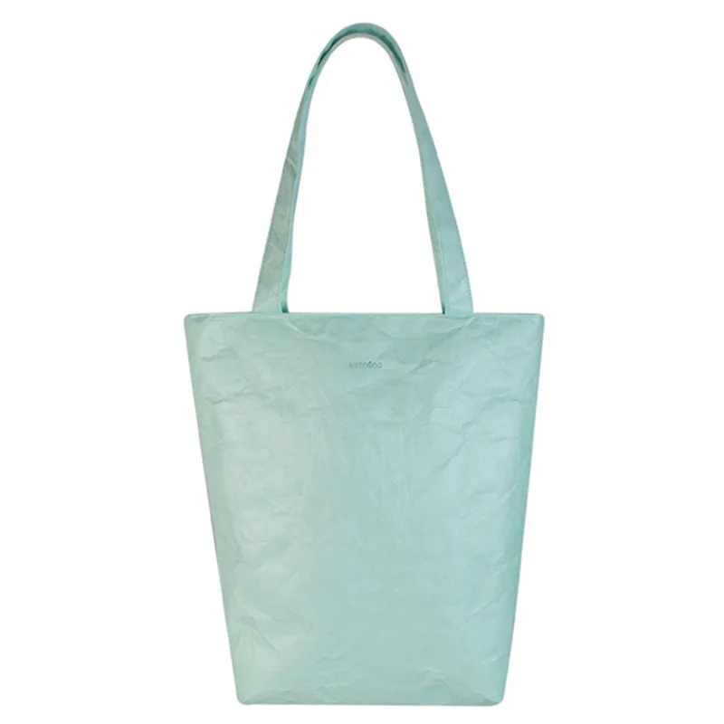 

Guangzhou Manufacturers Customizable Ultra-Light Tough DuPont Paper Shoulder Bag Bucket Type Simple Waterproof Tear Rotten Carry