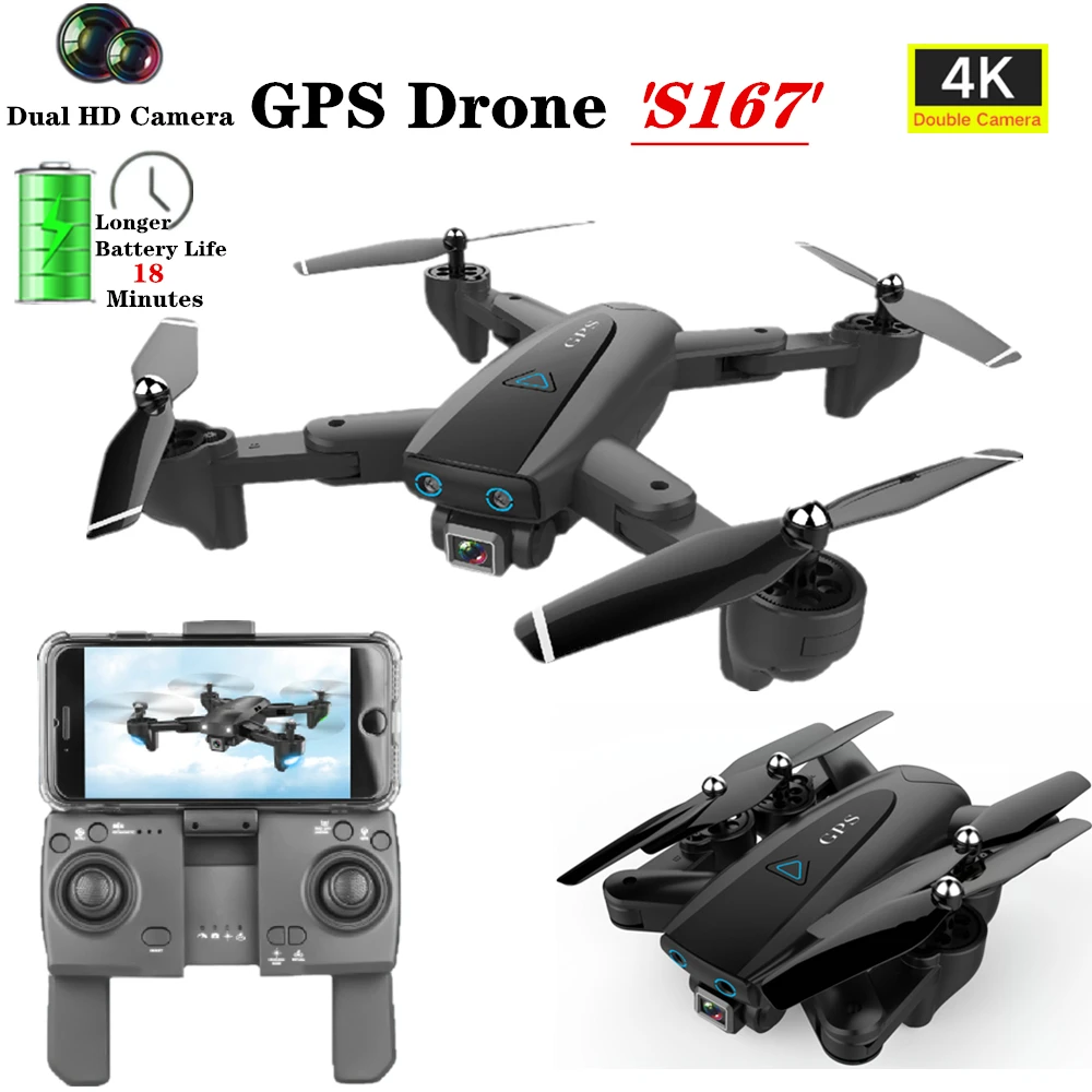 Радиоуправляемый Дрон 4K gps Дроны с 1080P 2,4G/5G WiFi FPV HD широкоугольная камера складной Квадрокоптер VS E58 SG700