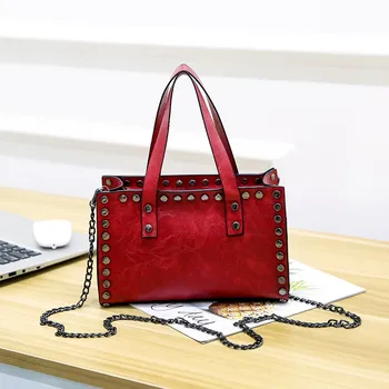 

2019 fashion new women's handbag, PU leather messenger bag, casual women's shoulder bag simple style