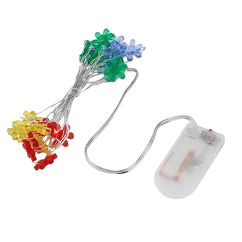 

2M 20LED Sun Flower Shape Button Battery Power LED String Light Party Garden Wedding Decoration Curtain String Light Hot Sale