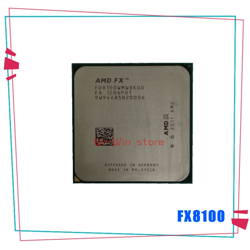 AMD FX серия 8100 2 8 ГГц Восьмиядерный процессор FX8100 FD8100WMW8KGU разъем AM3 +|Процессоры| |