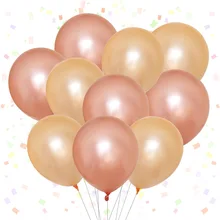 Трансграничной розовое золото резиновые воздушные шары 12-дюймовый 2,8G жемчужный блеск шампанское золото Воздушные шары для украшения вечеринок 100 сумке