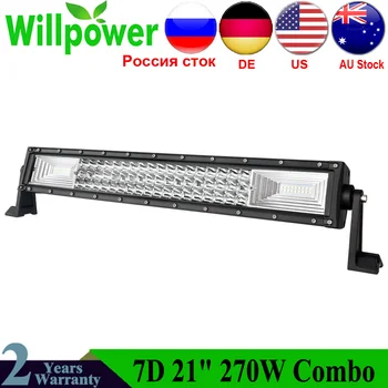 

Willpower 22 inch 270W Tri-Row LED Light Bar Straight Combo Beam Car LED Lightbar for 4X4 4WD Offroad Driving Work Light Truck