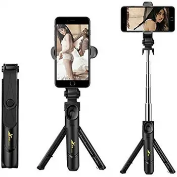 

Bluetooth remote control Wireless selfie stick 3 in 1 integrated self-timer tripod 360 Rotation Monopod mobile phone live Selfie