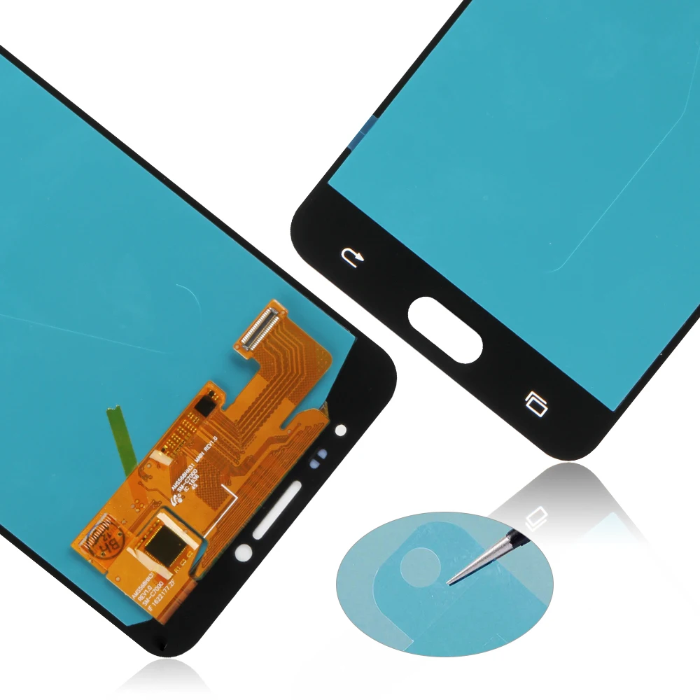 OLED для samsung Galaxy C7 дисплей ЖК сенсорный дигитайзер сенсор стекло в сборе рамка для samsung Galaxy C7 C7000 ЖК-экран