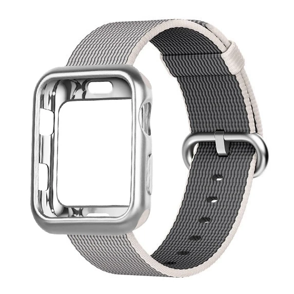 2 Чехол+ ремешок для apple watch band тканый нейлон apple watch 4 band 44 мм/40 мм iwatch 3 band 42 мм/38 мм correa ремень браслет аксессуар - Цвет ремешка: 2