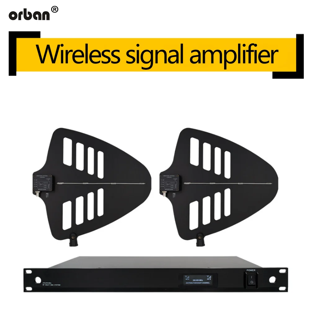 

Wireless microphone signal antenna amplifier Campus stage performance microphone receiver booster
