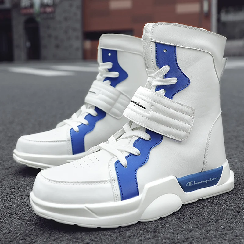 Korean Version High-top Shoes Martin Boots Tide Men'sCasual Shoes Non-slip Outdoor Leisure Sneakers Men's Fashion Sneakers 39-45