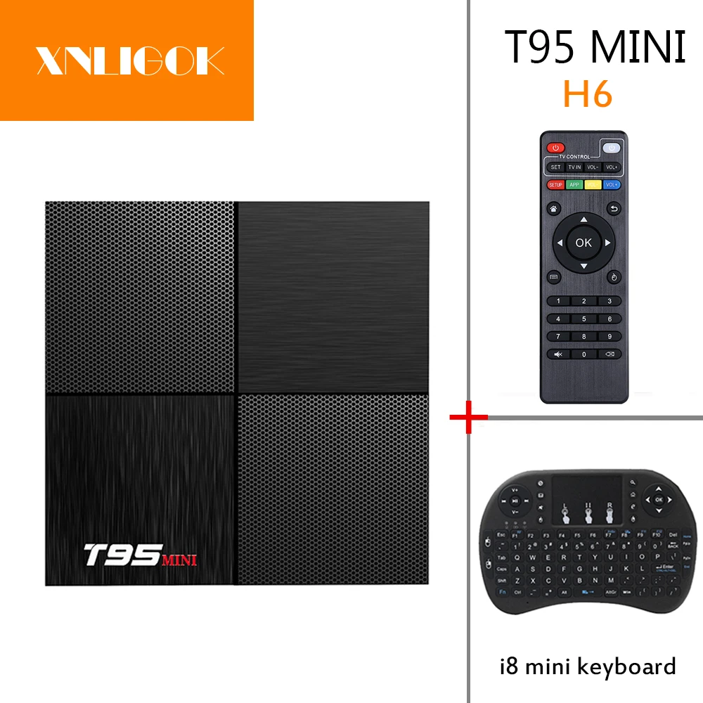 

T95 Mini Android 9.0 Smart TV Box Allwinner H6 Quad Core 2GB 16GB 6K USB 3.0 T95mini Set Top Box
