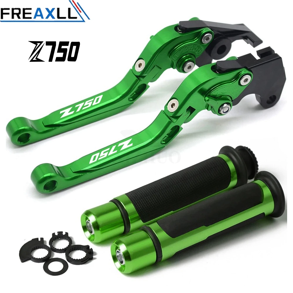 

For KAWASAKI Z750 Z 750 2006 2007 2008 Folding Extendable Adjustable CNC Aluminum Brakes Clutch Levers Handle Hand Grips Set