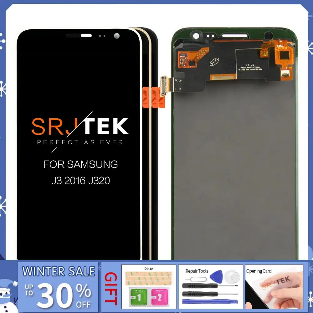 

5.0" LCD for SAMSUNG J3 2016 Display Touch Screen with Frame for SAMSUNG Galaxy J3 2016 Display J320FN J320 J320F LCD