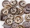 50Pcs/lot Size:12.5mm Natural Coconut 2 Holes Shell Buttons Moon and Star Bulk Button for Craft Apparel Accessories(kk-352) 1
