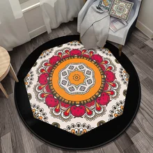 Роскошный круглый ковер в скандинавском простом персидском стиле, хрустальные бархатные ковры для гостиной, спальни, офисный кофейный столик, коврики