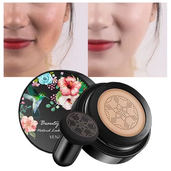 

Air Cushion BB CC Cream Mushroom Head Foundation Concealer Whitening Makeup Cosmetic Waterproof Face Base Long-Lasting Natural Q