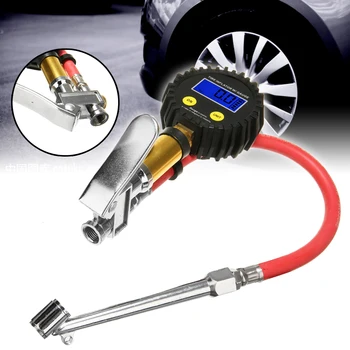 

Car Vehicle LCD Digital 0-220PSI Air Tire Pressure Truck Inflator Gauge High Accurate Meter Tester Measuring Instrument