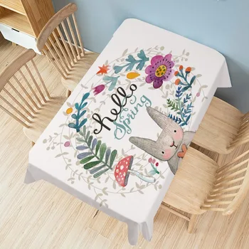 

2020 Hot Sale Tablecloth Vintage Rabbit Series Printed Cloth Tablecloth Table Cloth Dust Cloth